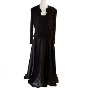 Cachet size 8 2pc set black dress blazer
